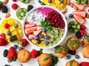 fruit salad in bowl